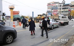 천안동부역, 명동거리 활성화 조성사업… 안전조치 미흡 논란