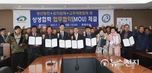 [천안] 농산물 가공업체-생산농가, 상생협력 약속