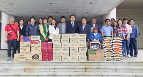 아산시기업인협의회, 취약계층 후원물품 전달