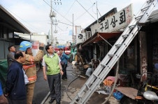 동대문구, 청량리농수산물시장 화재…신속한 진화에 감사