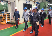 복기왕 아산시장, ㈜나스테크 방문… 애로사항 청취