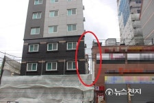 [부산] 사하구 신축 D오피스텔 한국판 피사의 사탑?… 구경꾼 발길 이어져