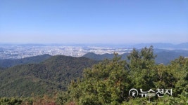 시원하다 무등산에서 바라본 광주 시내