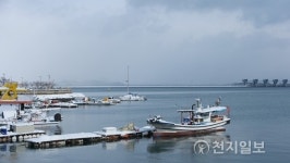 폭설에 고개 숙인 갓바위