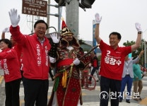 [6·13선거] 원경묵 자유한국당 원주시장 후보, 원주의료원 사거리에서 공식선거운 시작