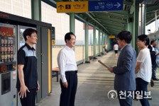 안병용 의정부시장, 회룡역 남부출입구 개통상황 점검