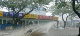 제주 남부, 기습적인 폭우… 시간당 120에 피해 속출