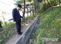 정상채 부산시의원 백양산 등산로 입구 간이 화장실 하나 없어