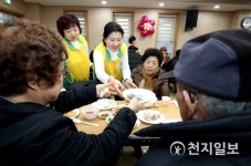 신천지자원봉사단 대구지부, 훈훈한 설맞이 떡국 나눔