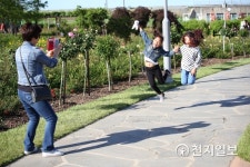 장미 향에 흠뻑… 곡성세계장미축제장 찾은 관광객
