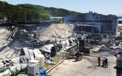 화마로 아수라장 된 경산 플라스틱업체