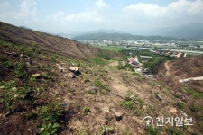 옥계마을 장마철 산사태 불안