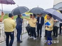 [포토] 허석 순천시장, 태풍 다나스 긴급 현장 점검
