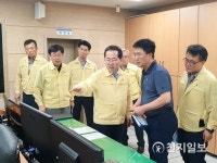 [포토] 허석 순천시장, 태풍 다나스 긴급 현장 점검