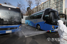 명성교회 버스도 소독