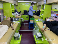 [광주] 광산경찰, 코로나19 한마음 헌혈 운동
