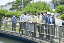 임병택 시흥시장‧윤화섭 안산시장, 연성정수장 합동 현장 점검