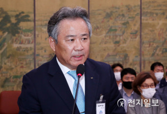 [천지포토] '고 최숙현 선수 관련 청문회' 답변하는 이기흥 대한체육회장