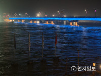 나주시 지석천, 30여년 만에 홍수 위기