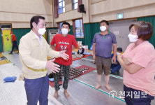 이용섭 광주시장, 집중호우 피해 현장 점검