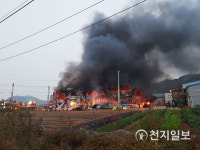 김포 대곶면 식품공장 화재 진화… 인명피해 없어