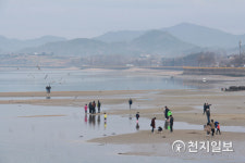 설 연휴 마지막 날 돌머리해수욕장 보드라운 모래 밟으며 힐링