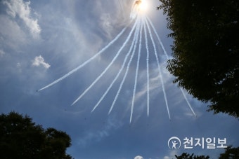 독립기념관, 코로나19 극복·대국민 응원… 블랙이글스 에어쇼
