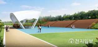 진주시, 하대동 남강둔치에 야외무대·운동시설 준공