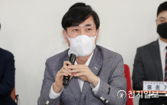 [천지포토] 발언하는 하태경 대선 경선후보
