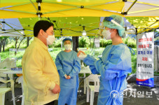 호남고속도로 장성 백양사 휴게소 선별진료소 운영