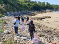 신안 하의중고등학교 학생들, 해양 환경보호에 직접 나서