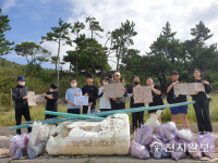 신안 하의중고등학교 학생들, 해양 환경보호에 직접 나서