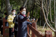 조규일 시장 신진주역세권 희망공원 조성 현장점검