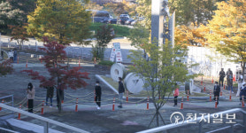 [천지포토] 천안시, 코로나19 확진자 증가에 검사자 늘어