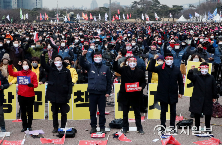 오세훈, 미국 노동자 단체 간첩활동 주장...민주노총 총파업 비난