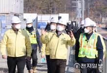 허태정 대전시장, 유성구 대형 건축공사장 안전 점검