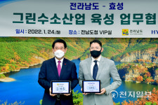 전남도-효성, 그린수소산업 육성 1조원 투자협약