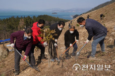 산림청, 전남 완도 고금도에서 첫 나무 심기 행사 개최