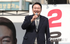 [천지포토] 경기 시흥 찾은 윤석열 대선후보