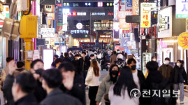 [천지포토] 거리두기 일부 완화 북적이는 건대맛의거리