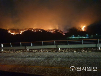 강원 양구 산불… 약 621ha 소실