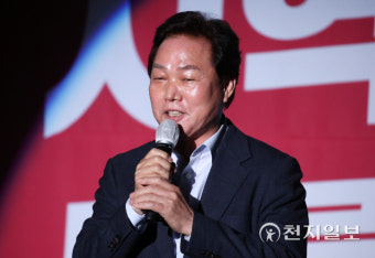 [천지포토] 발언하는 박완수 경상남도지사 후보