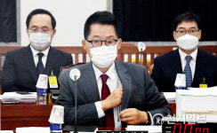 국정원·하태경 X파일 언급 반발에 박지원 사과