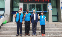 평택시 비전2동 바르게살기위원회, 관내 버스정류장 등 환경정비 실시