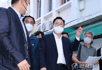 이장우 대전시장, 무더위 속 취약시설 쪽방촌 현장방문