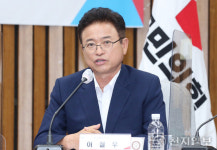 [천지포토] 예산정책협의회 발언하는 이철우 경북도지사
