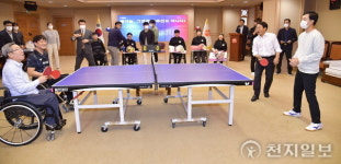 광주시, 세계장애인탁구선수권대회 ‘광주선수단 환영’