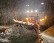권익현 부안군수 ‘폭설’ 제설현장 긴급 점검