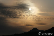 [포토] 전남 담양 홍수조절지 일몰
