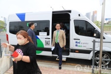 정장선 평택시장, 수요응답형(DRT) 똑버스 사업 현장 방문